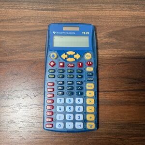 Texas Instruments TI-15 Explorer Calculator Blue